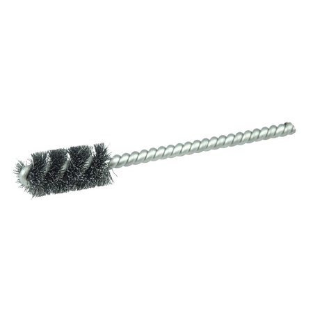 Weiler 1/2" Power Tube Brush, .005" Steel Wire Fill, 1" Brush Length 21074